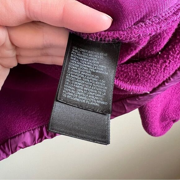 The North Face Women’s Purple Puffer Fleece Jacket Small - Picture 8 of 11